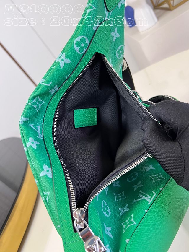 Louis vuitton original monogram canvas duo slingbag M31000 green