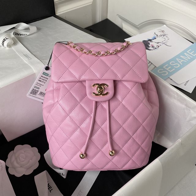 CC original grained calfskin medium backpack AS4059 pink