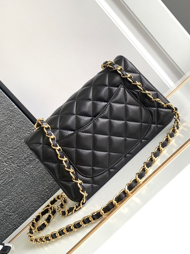 CC original lambskin mini flap bag A69900 black