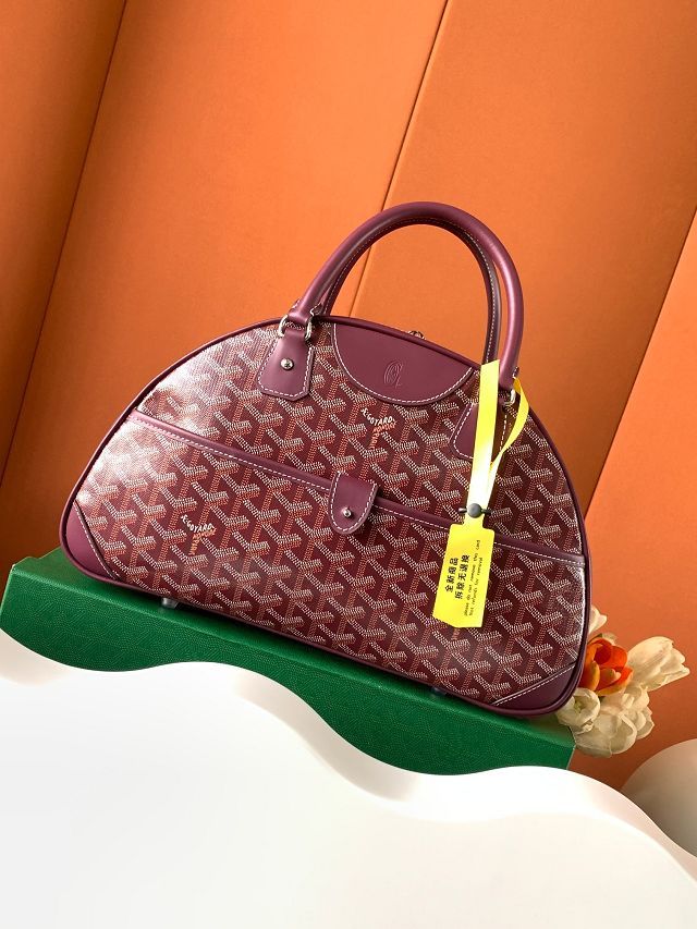 Goyard original canvas bowling bag GY0099 burgundy