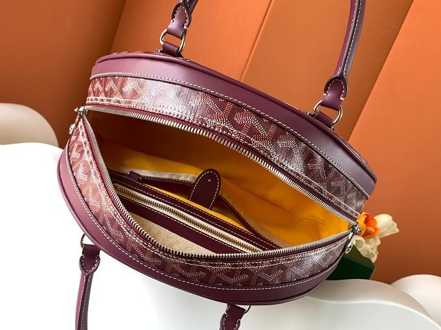 Goyard original canvas bowling bag GY0099 burgundy