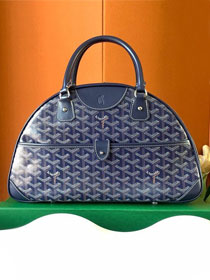 Goyard original canvas bowling bag GY0099 navy blue