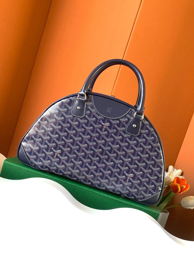 Goyard original canvas bowling bag GY0099 navy blue