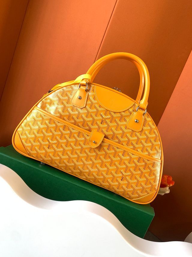 Goyard original canvas bowling bag GY0099 yellow