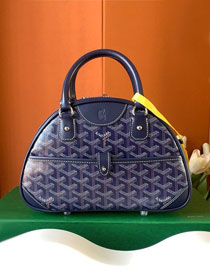 Goyard original canvas small bowling bag GY0098 navy blue