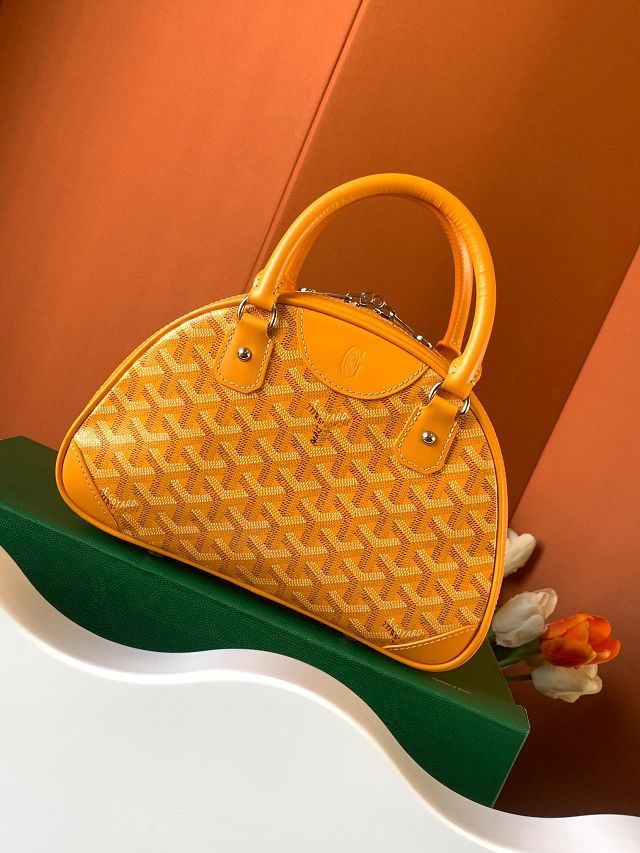 Goyard original canvas small bowling bag GY0098 yellow