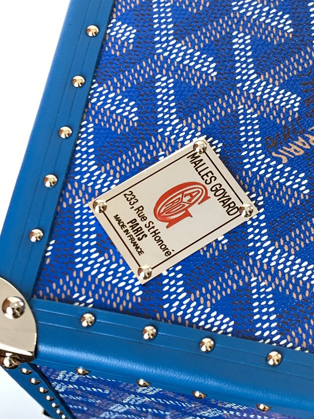 Goyard original canvas de trunk bag GY0104 blue