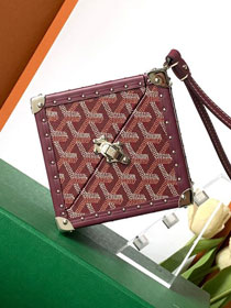 Goyard original canvas de trunk bag GY0104 burgundy