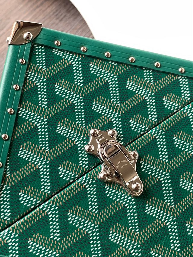 Goyard original canvas de trunk bag GY0104 green