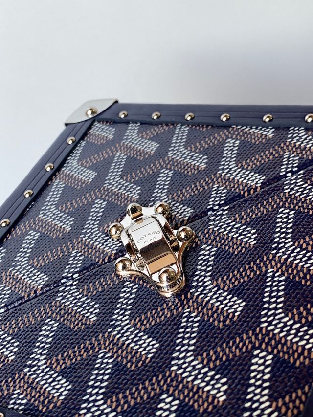 Goyard original canvas de trunk bag GY0104 navy blue