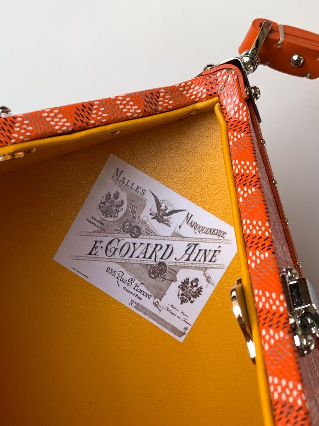 Goyard original canvas de trunk bag GY0104 orange