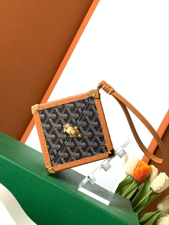 Goyard original canvas de trunk bag GY0104 tan