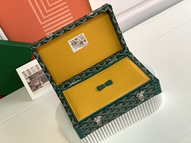 Goyard original canvas jewelry case GY0102 green