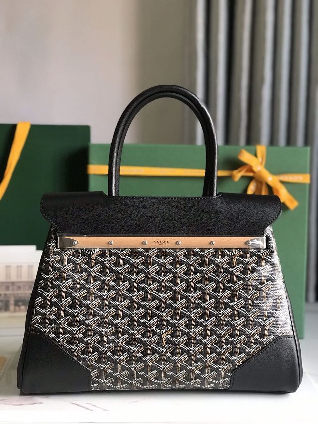 Goyard original canvas saigon tote bag GY0106 black