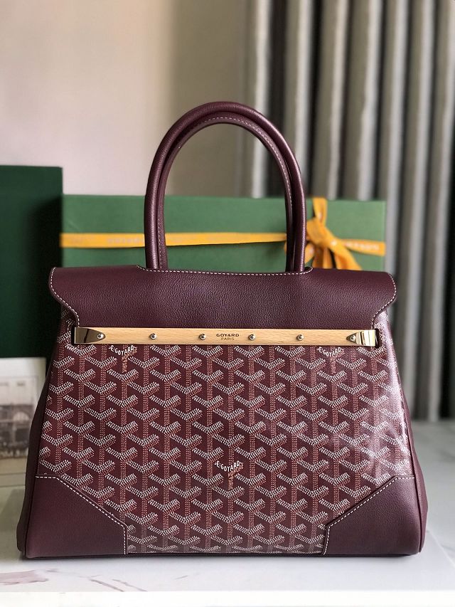 Goyard original canvas saigon tote bag GY0106 burgundy