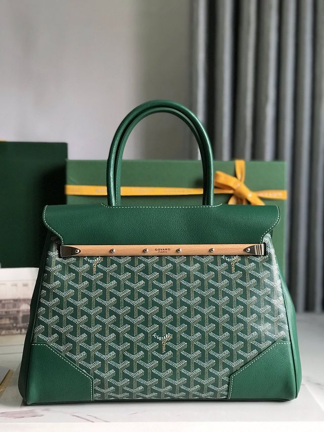 Goyard original canvas saigon tote bag GY0106 green