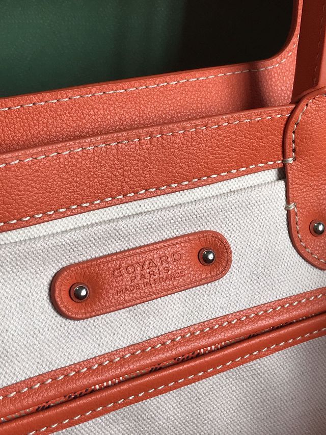 Goyard original canvas saigon tote bag GY0106 orange