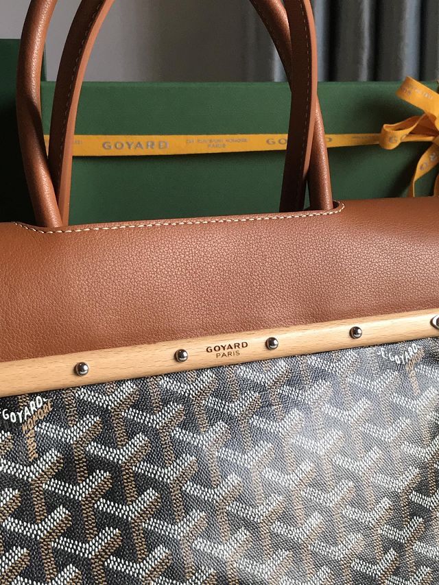 Goyard original canvas saigon tote bag GY0106 tan