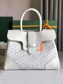 Goyard original canvas saigon tote bag GY0106 white