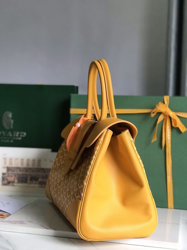 Goyard original canvas saigon tote bag GY0106 yellow