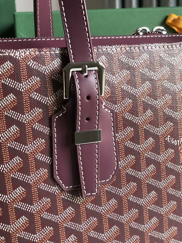 Goyard original canvas tote bag GY0105 burgundy