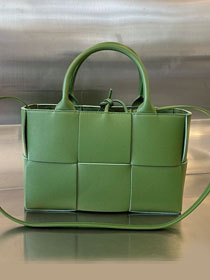 BV original grained calfskin mini arco tote bag 709337 green