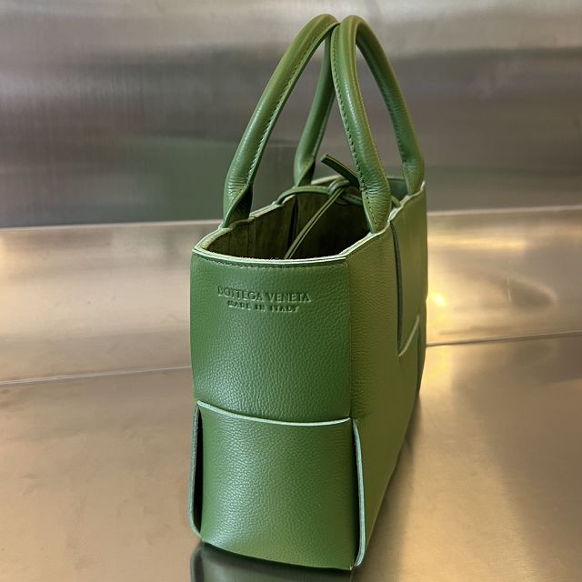 BV original grained calfskin mini arco tote bag 709337 green