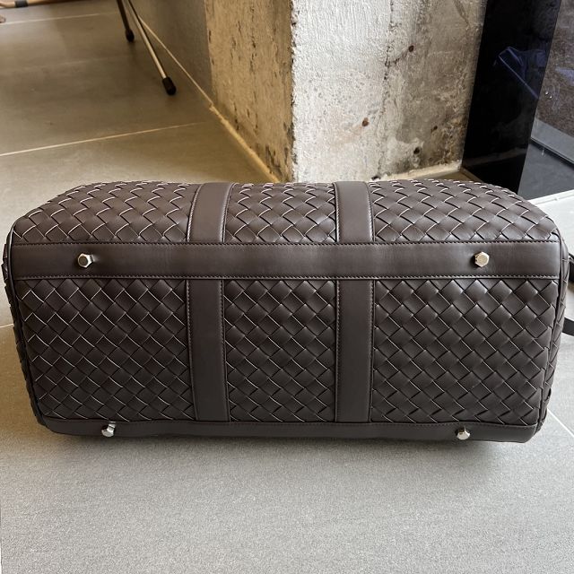 BV original calfskin medium duffle bag 650066 fondant