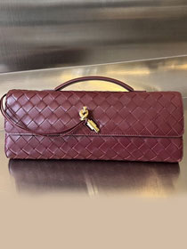 BV original lambskin andiamo long clutch 741511 barolo