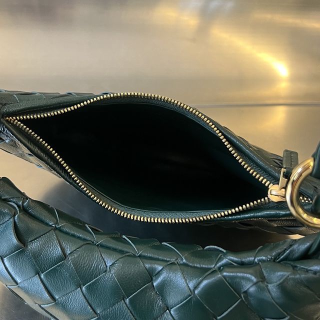 BV original lambskin small gemelli bag 776764 emerald green