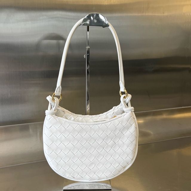 BV original lambskin small gemelli bag 776764 white