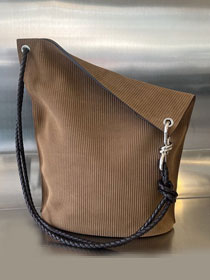 BV original suede medium knot bucket bag 755083 jacobean 