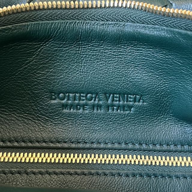 BV original lambskin medium gemelli shoulder bag 764281 emerald green