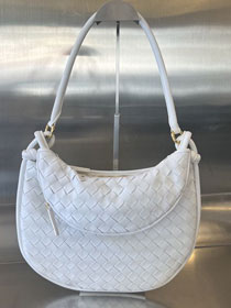 BV original lambskin medium gemelli shoulder bag 764281 white