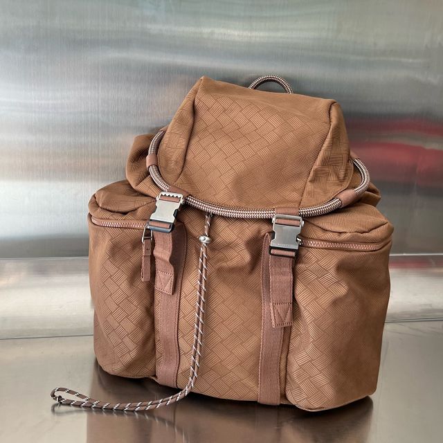 BV original nylon medium backpack 718085 wood
