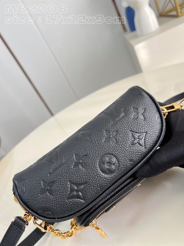 Louis vuitton original calfskin mini bumbag M46917 black