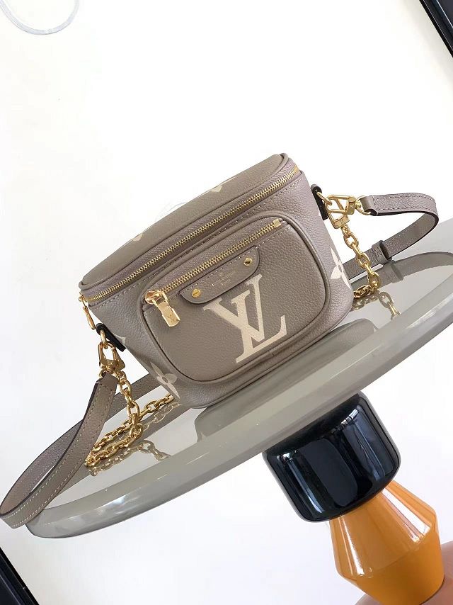 Louis vuitton original calfskin mini bumbag M82208 grey