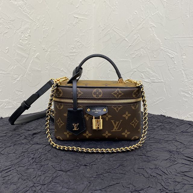 Louis vuitton original monogram canvas vanity chain pouch M47125