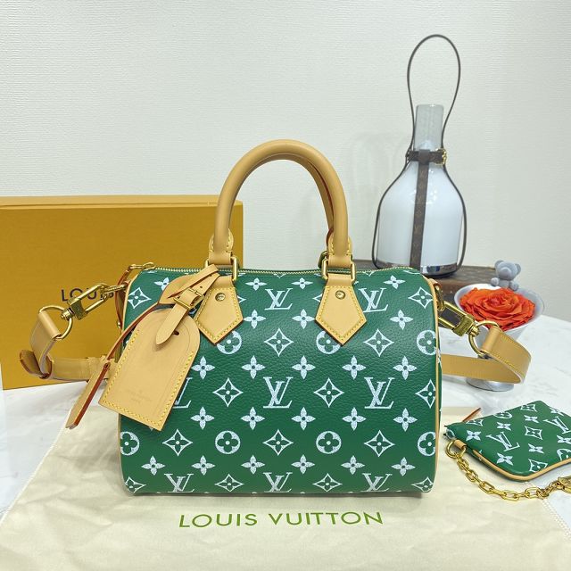 Louis vuitton original soft calfskin speedy P9 25 M24423 green