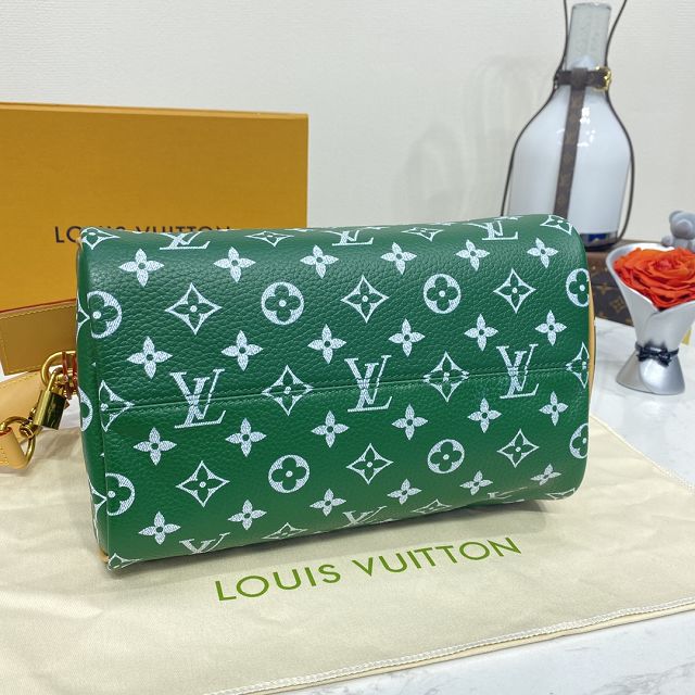 Louis vuitton original soft calfskin speedy P9 25 M24423 green