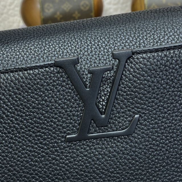 Louis vuitton original calfskin capucines east west MM M23947 black