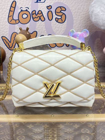 Louis vuitton original lambskin GO-14 medium handbag M25060 cream