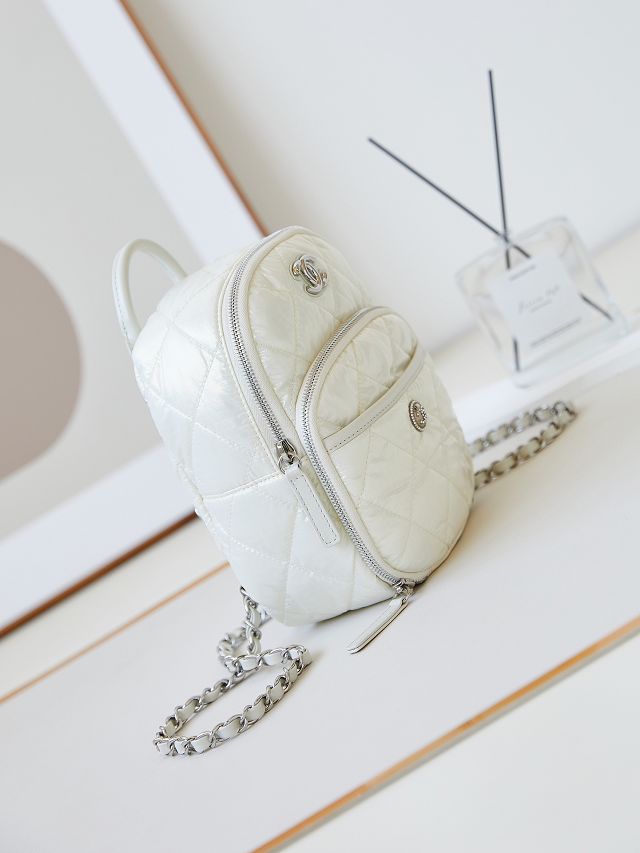 CC original nylon neige mini backpack AS4366 white