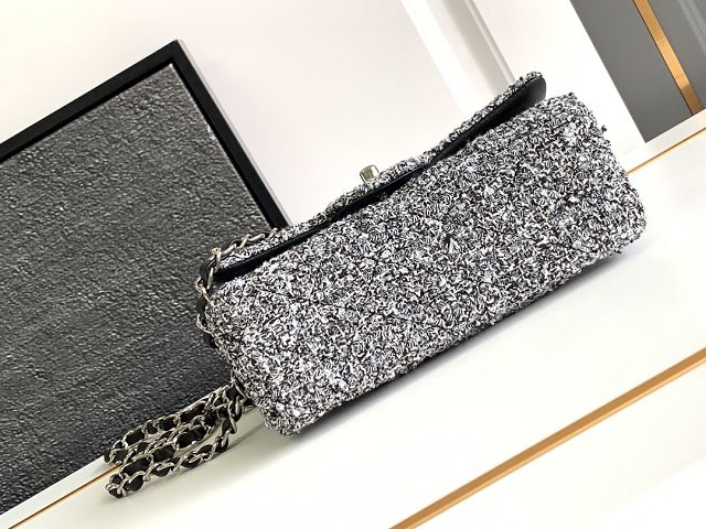 CC original tweed mini flap bag A69900 black&white