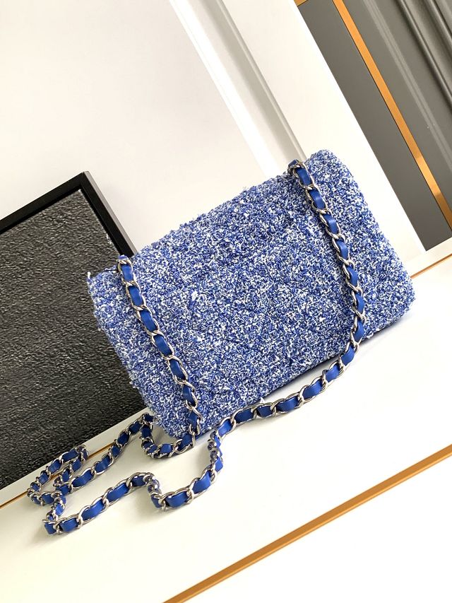 CC original tweed mini flap bag A69900 blue