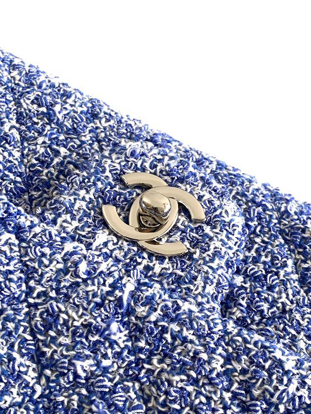 CC original tweed mini flap bag A69900 blue