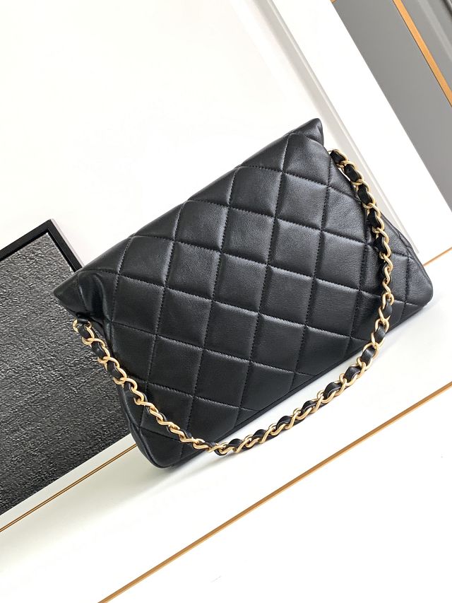 2024 CC original lambskin small hobo bag AS4754 black