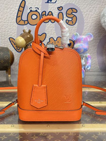 Louis vuitton original epi leather alma backpack M25104 orange