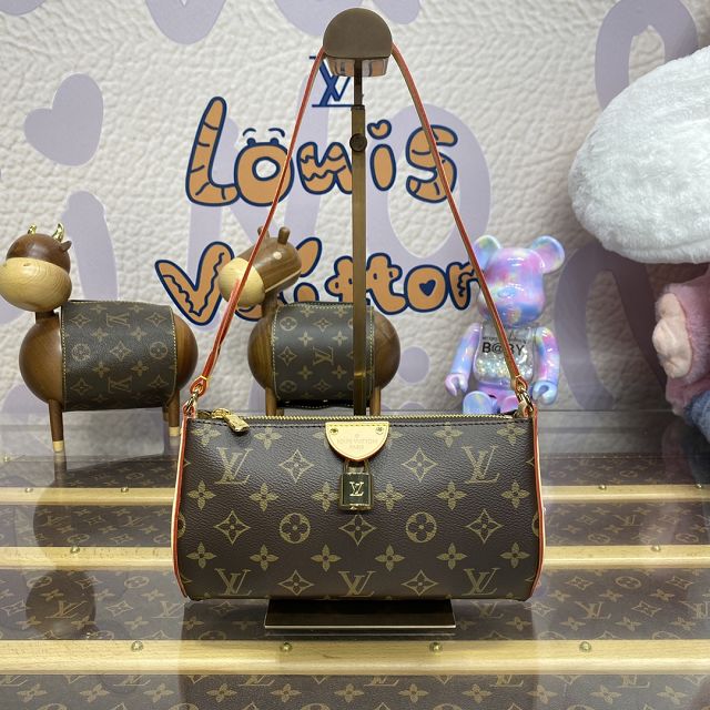 Louis vuitton original monogram canvas pochette tirette M47123