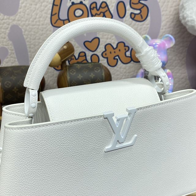 Louis vuitton original calfskin capucines east west MM M23948 white